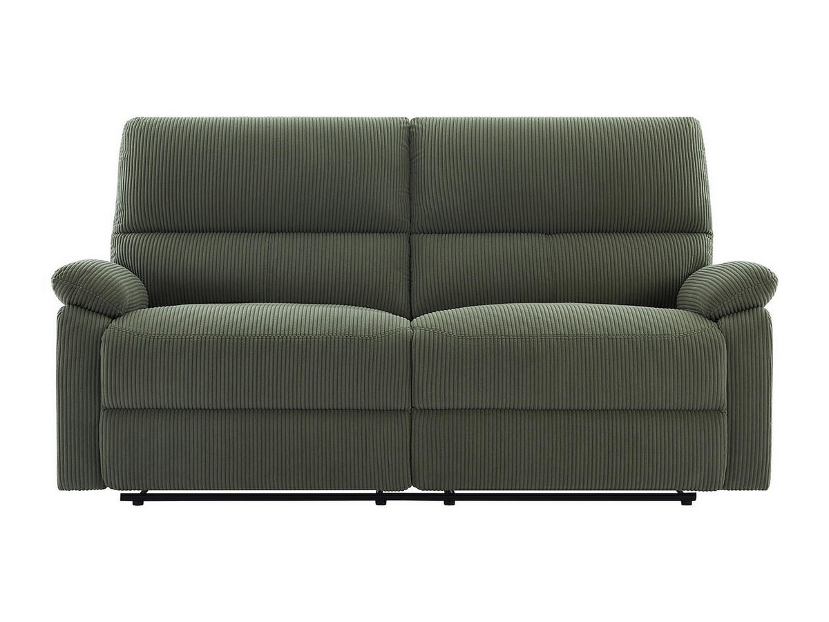 SOFAGARNITUR mit Relaxfunktion - 6 Personen-Sitzer - Stoff - Grün - - Grün, Textil (89/102/89cm) - Vente-Unique