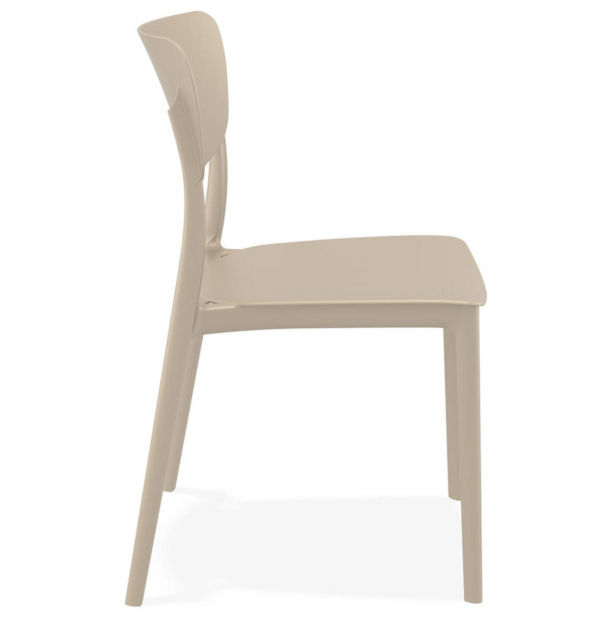 STUHL OMA Taupe - Beige, Kunststoff (39/82/45cm) - Légia Home