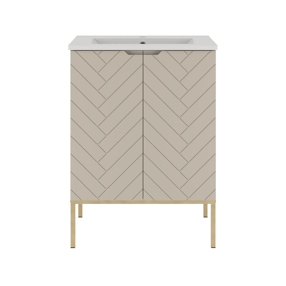 WASCHTISCH 60cm Daria Kaschmir - Beige, Holzwerkstoff (60/84/45.8cm) - Petits-meubles