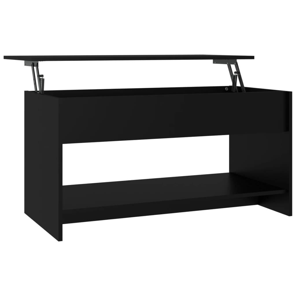 COUCHTISCH Schwarz 102x50x52,5 cm Holzwerkstoff - Schwarz, Holzwerkstoff (102/50/52.5cm) - furnicato