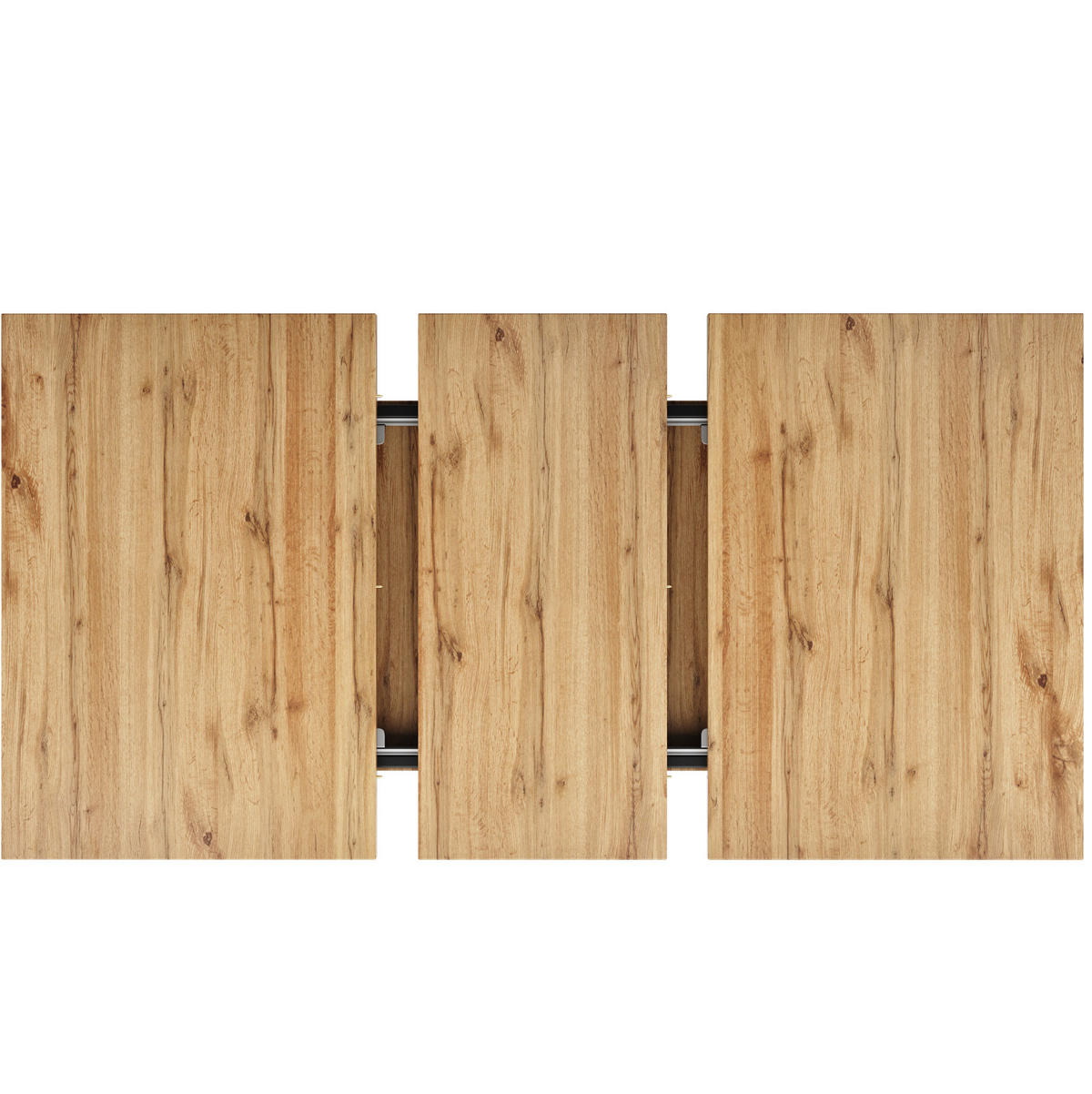 ESSTISCH 119-158,5/80/75 cm naturfarben ausziehbar mit Teleskopauszug aus MDF - Hellbraun, Holzwerkstoff (158.5/80/75cm) - OKWISH