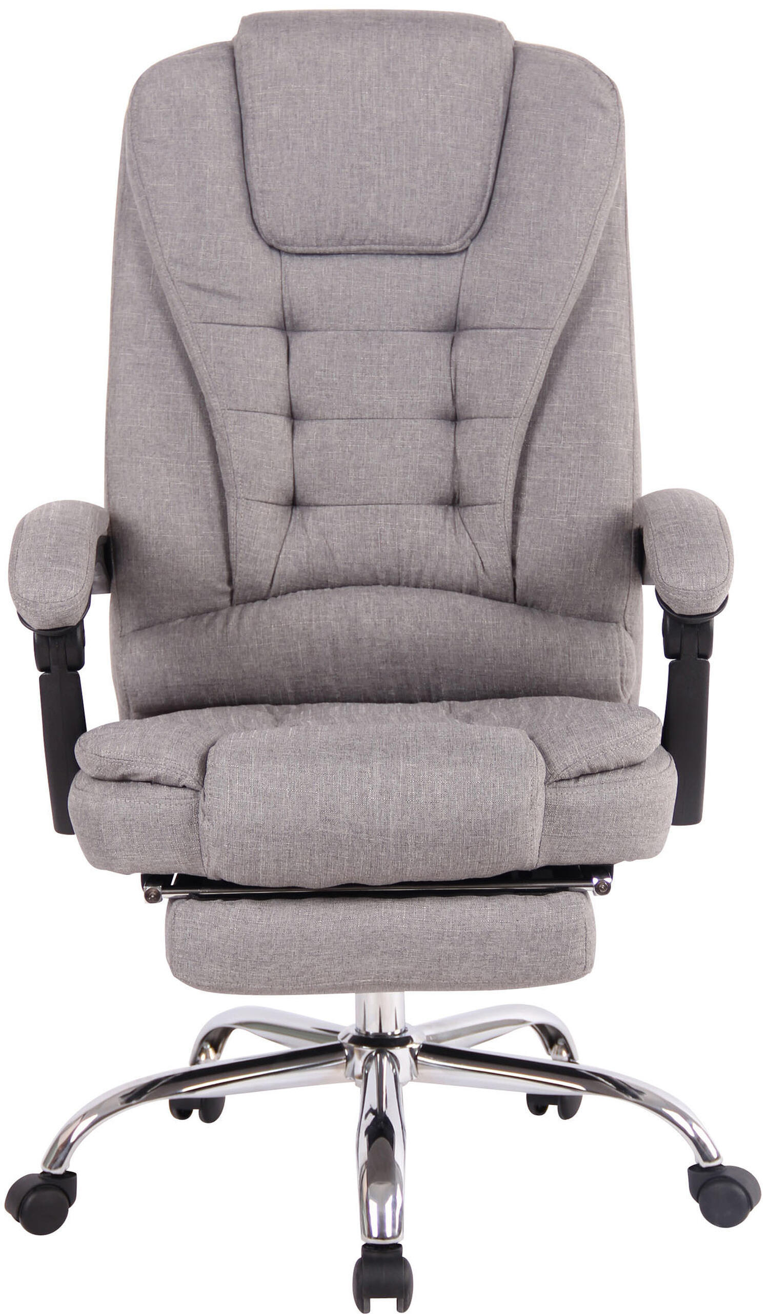 BÜROSTUHL Onix, Stoff Grau - Grau, Textil/Metall (67/125/68cm) - TPFLiving