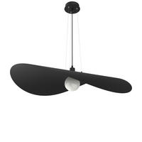 HÄNGELEUCHTE - Schwarz, Metall (90/90/120cm) - Lumicom