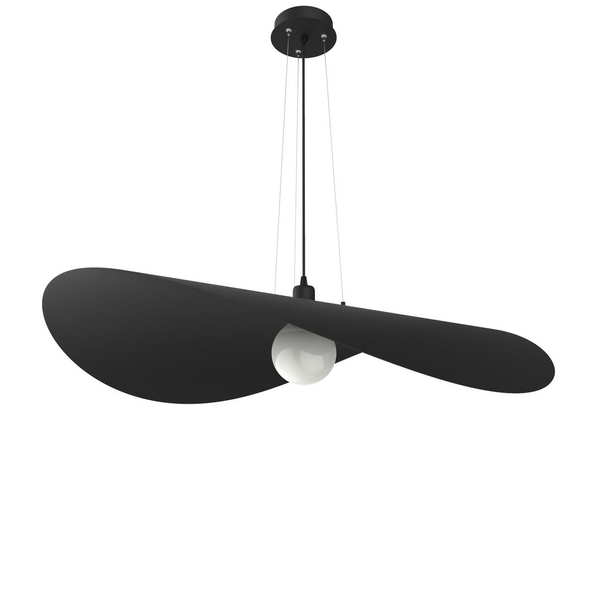 HÄNGELEUCHTE - Schwarz, Metall (90/90/120cm) - Lumicom