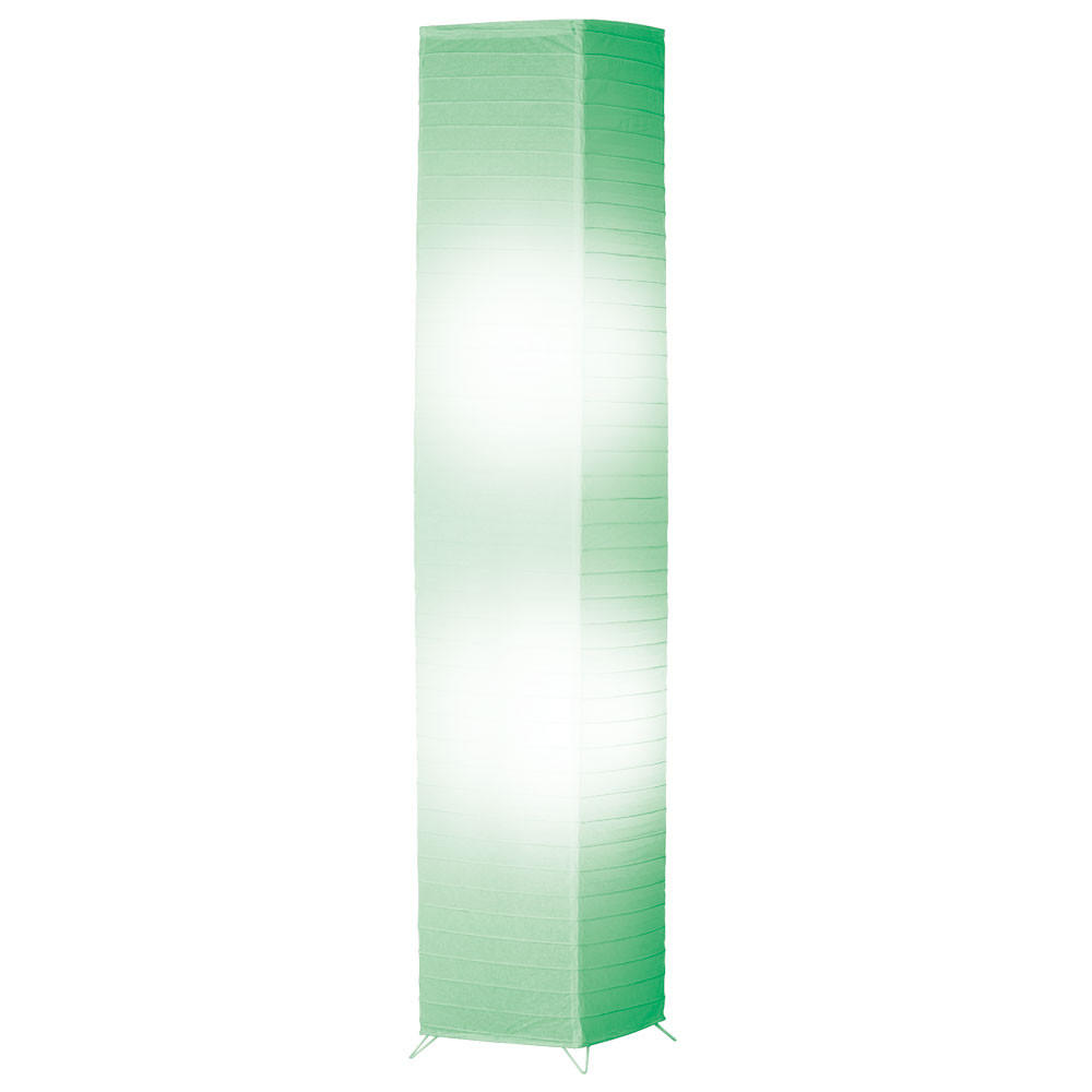 LED STEHLEUCHTE BAMBOO Weiß - Weiß, Papier (25/25/130cm)
