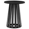 BEISTELLTISCH Liv Schwarz Ø 45/55 cm - Schwarz, Holzwerkstoff (45/45/55cm) - Happy Garden