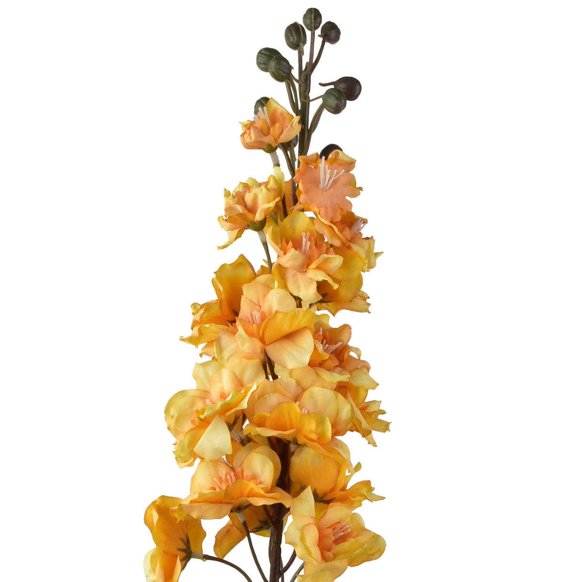 UMĚLÁ KVĚTINA VIRIDIS - pomerančová, plast (80cm) - Mondex