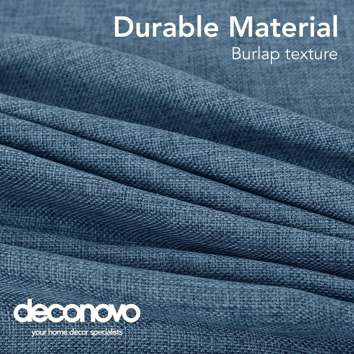 TISCHDECKE Lotuseffekt Leinenoptik 130 x 220 cm Blau - Blau, Textil (220/130/1cm)