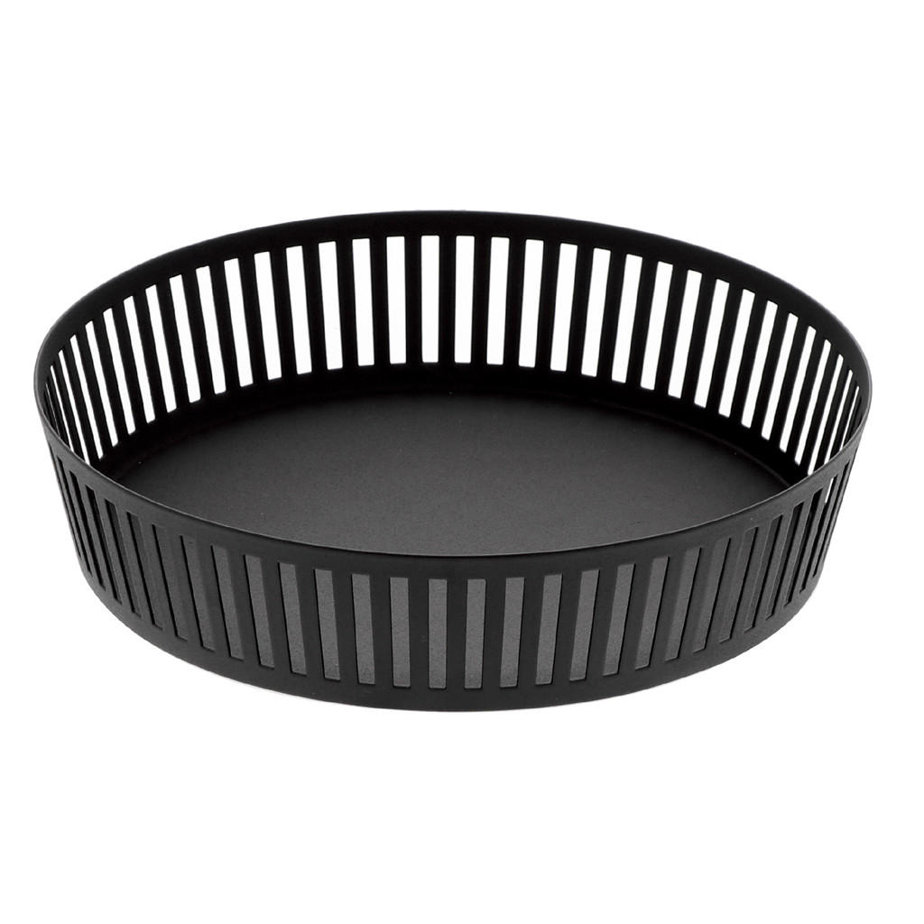 OBSTSCHALE Tower 3814 Schwarz Metall 5/25/25 cm - Schwarz, Metall (5cm) - Yamazaki