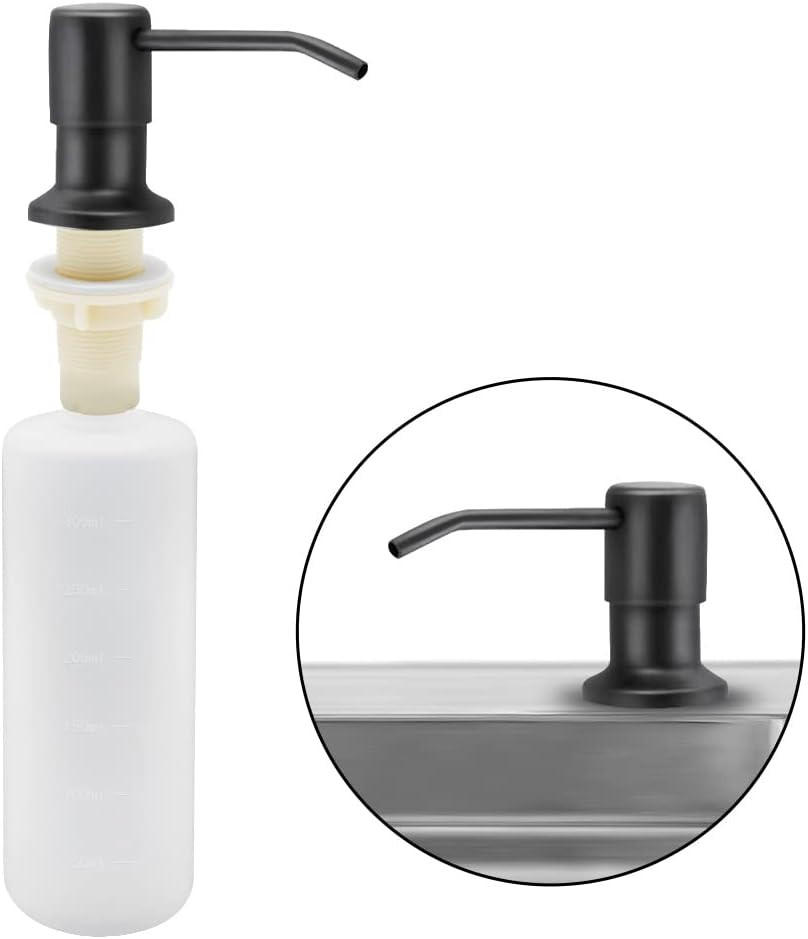 SEIFENSPENDER , 350-ml-Seifenspender für die Küchenspüle - Weiß, Kunststoff (9.6/5.5/26cm) - BELZ