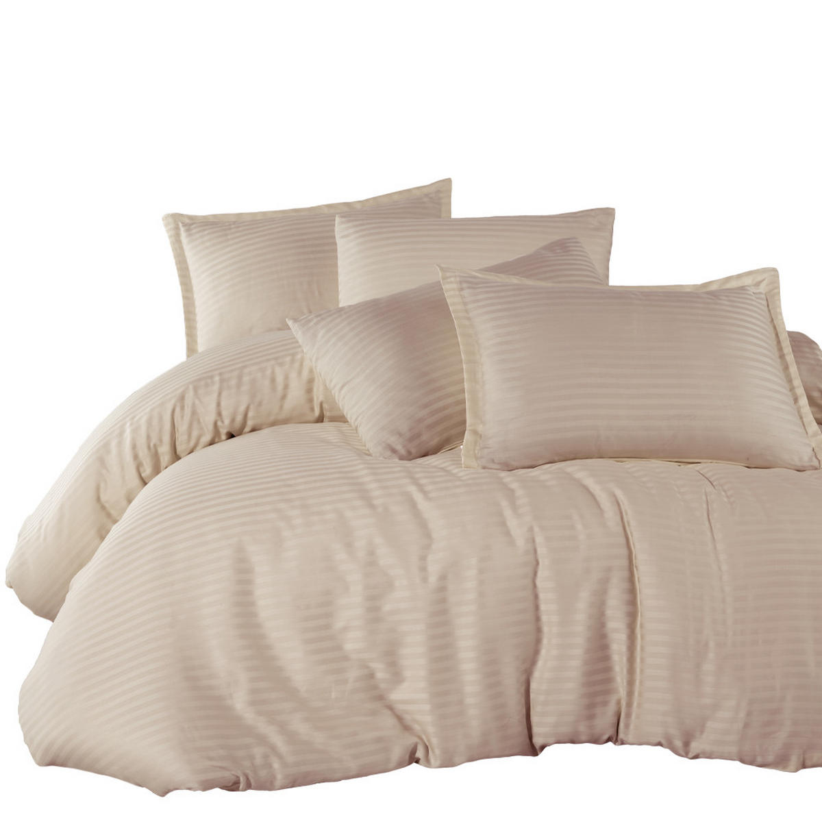 BETTWÄSCHE 5-teilig 220/240 cm YS - Braun, Textil (220/240cm) - ROLFNERS