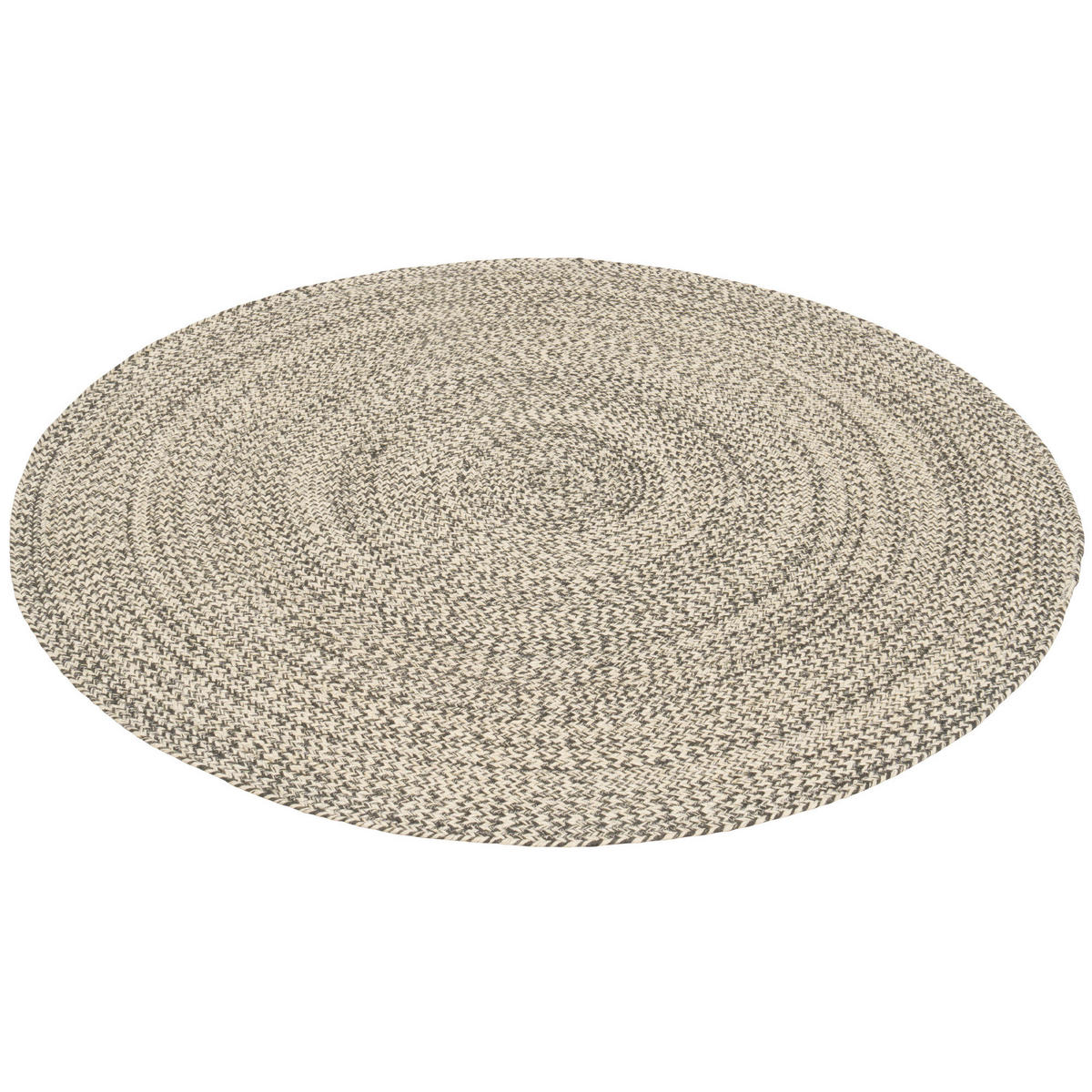 NATURFASER TEPPICH HANDGEFERTIGT JUTE KAYA RUND - Grau, Textil (150/150cm) - Pergamon