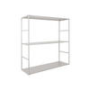 WANDREGAL Level Grau 60/20/60 cm - Grau, Metall (20/60/60cm) - Present Time