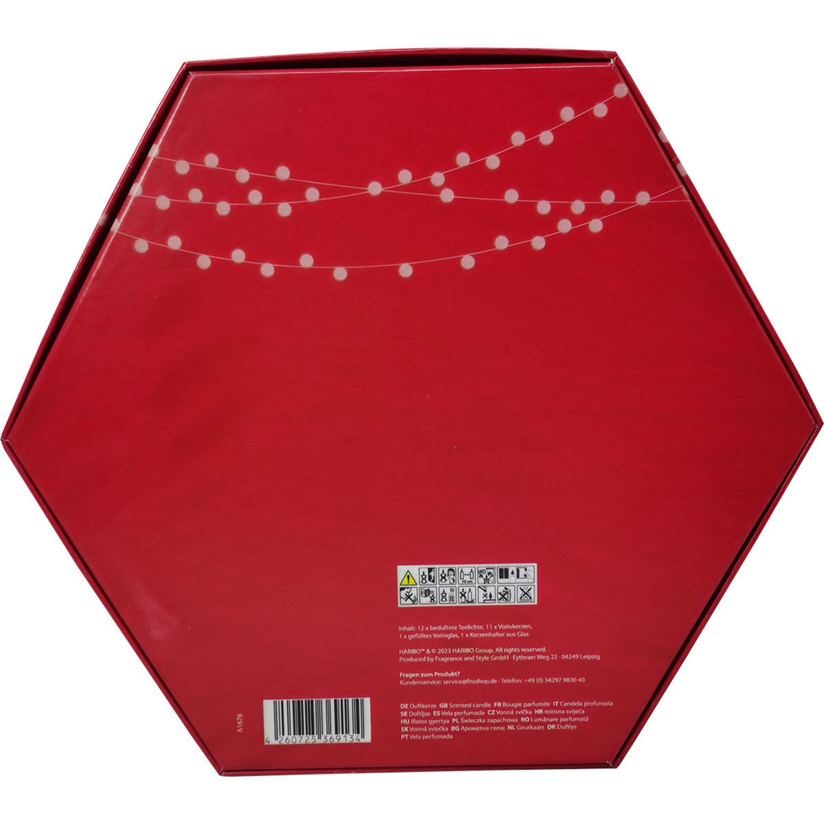 24tlg.ADVENTSKALENDERSET - Weiß, Glas/Naturmaterialen (33/37/6cm)