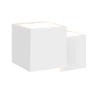 LED - WANDLEUCHTE Wellthun 13.5/11.5/19.7 cm - Weiß, Metall (13.5/11.5/19.7cm) - ZMH