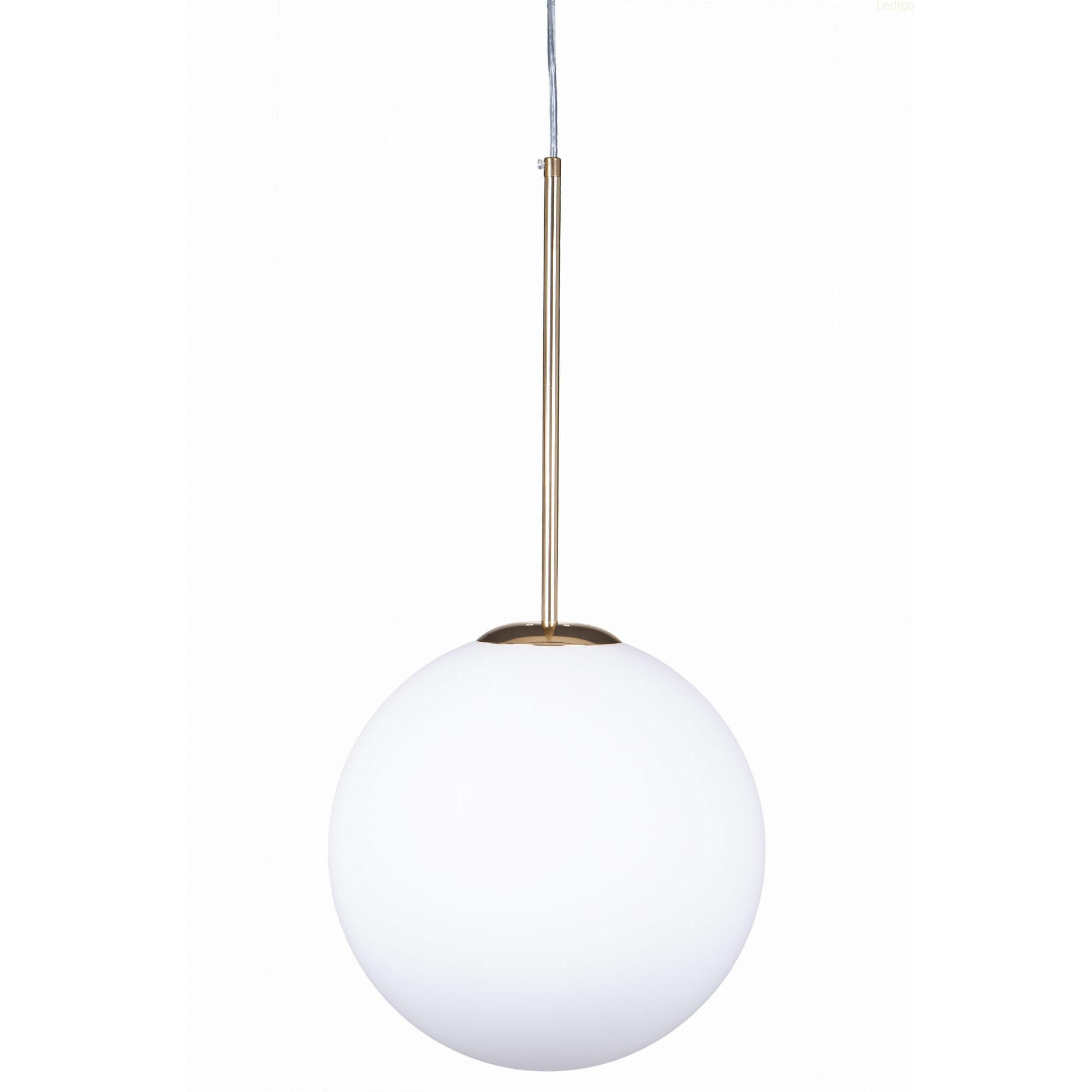 PENDELLEUCHTE Paris - Goldfarben/Weiß, Glas/Metall (20/20/118cm) - kiki design