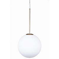 PENDELLEUCHTE Paris - Goldfarben/Weiß, Glas/Metall (20/20/118cm) - kiki design