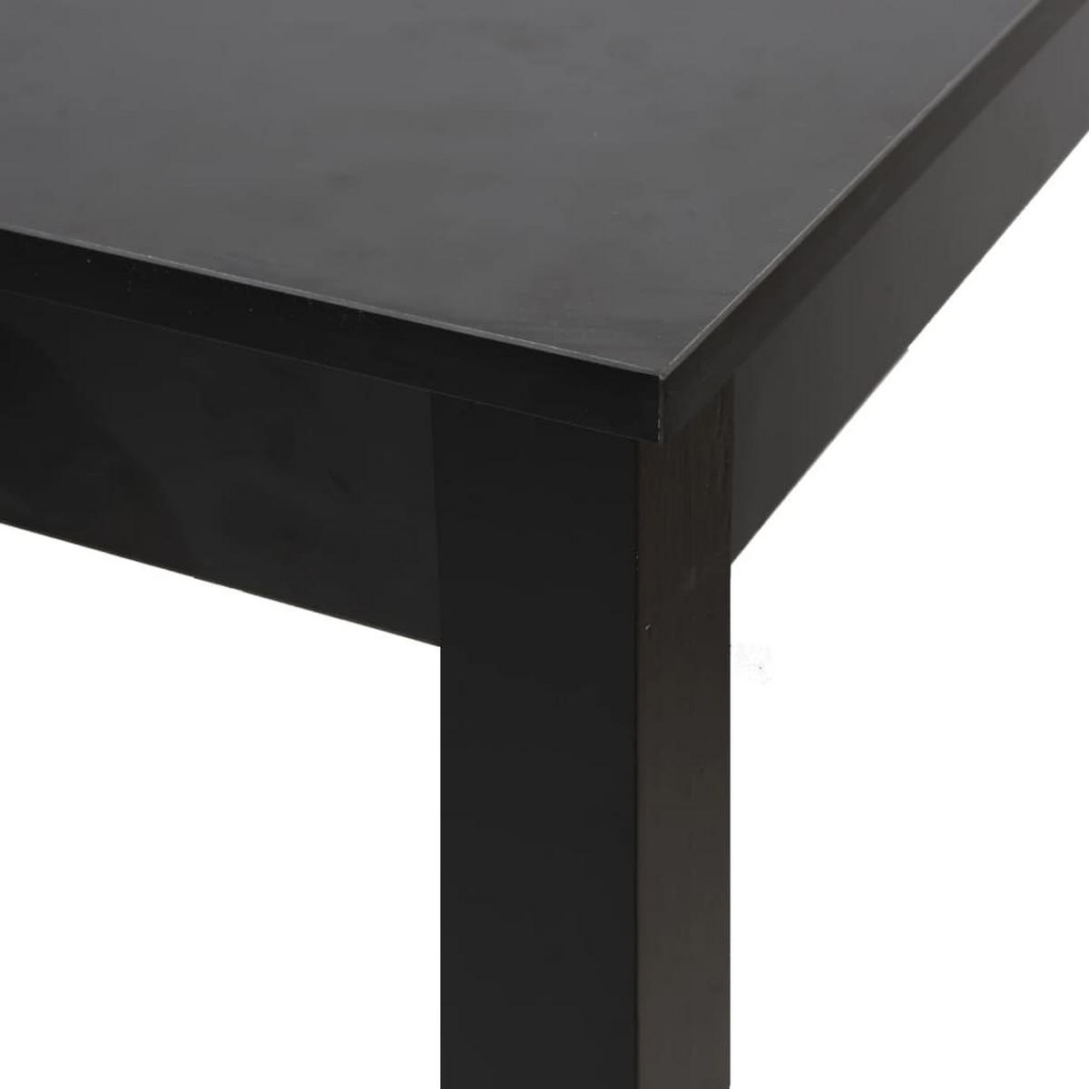 BARTISCH MDF Schwarz 55x55x107 cm - Schwarz, Holz (55/55/107cm)