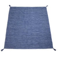 HOCHFLORTEPPICH 240/340 cm Kilim 210 - Dunkelblau, Textil (240/340cm) - Paco Home