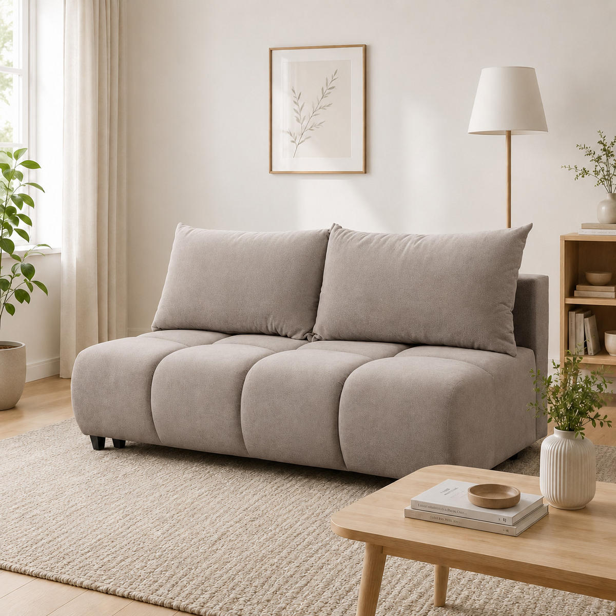 SOFA 196 cm in Braun - Braun, Textil (196/79/100cm) - Home Collective