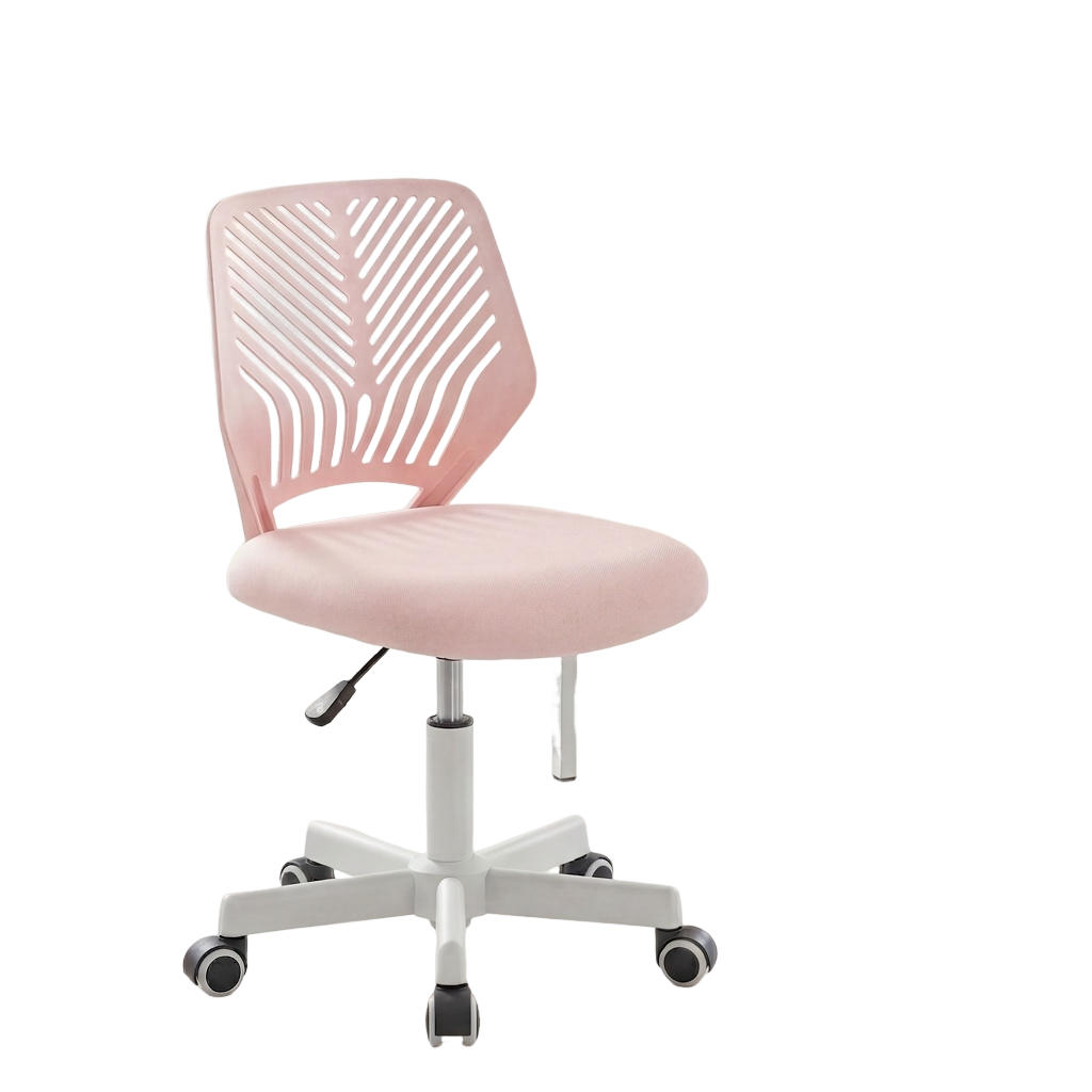 DREHSTUHL Rosa mit Rollen und Höhenverstellung - Rosa, Kunststoff (47/87/44cm) - Oxeza