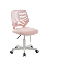 DREHSTUHL Rosa mit Rollen und Höhenverstellung - Rosa, Kunststoff (47/87/44cm) - Oxeza