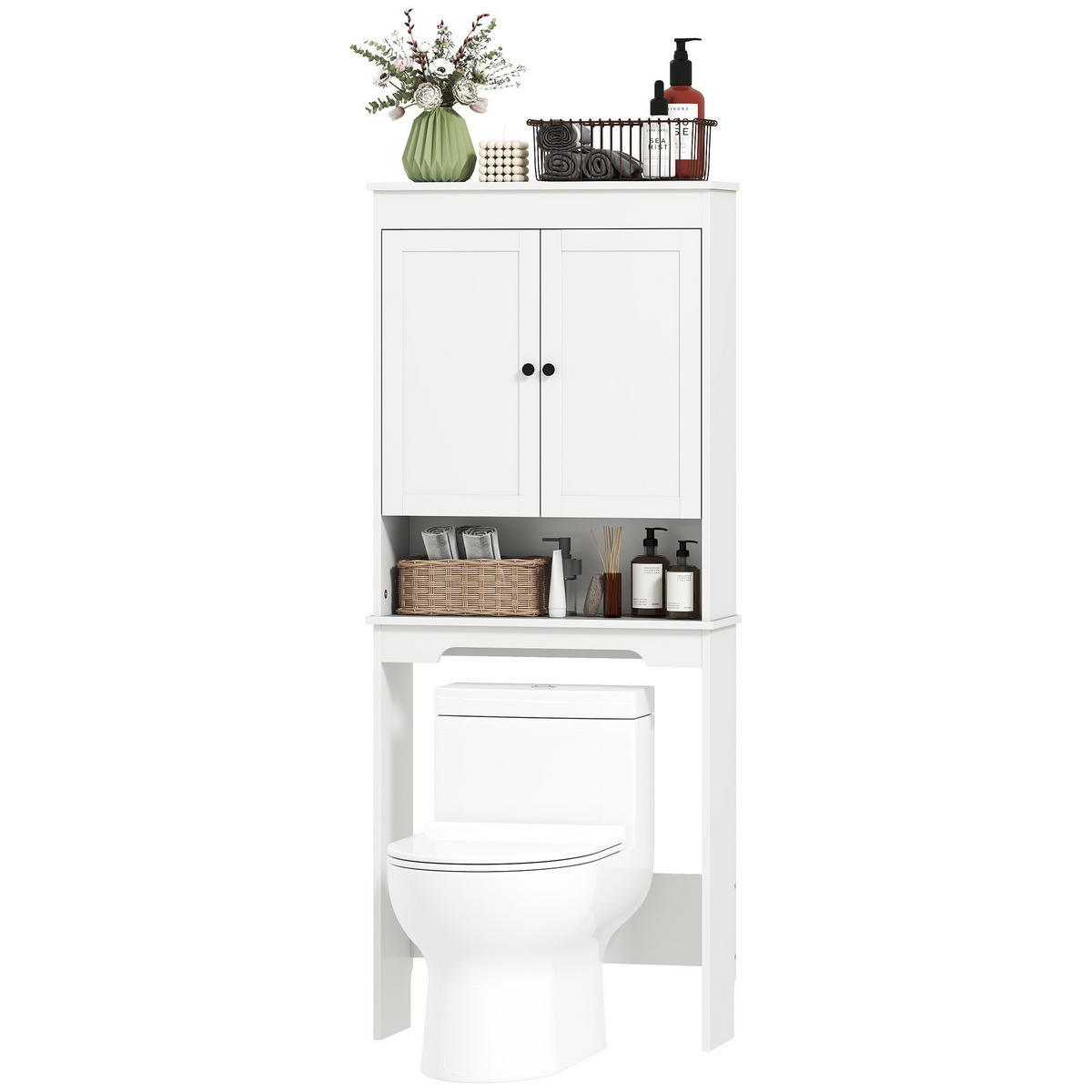HÄNGESCHRANK Weiß 1 Stück - Weiß, Kunststoff (65/161/22cm) - GiPP