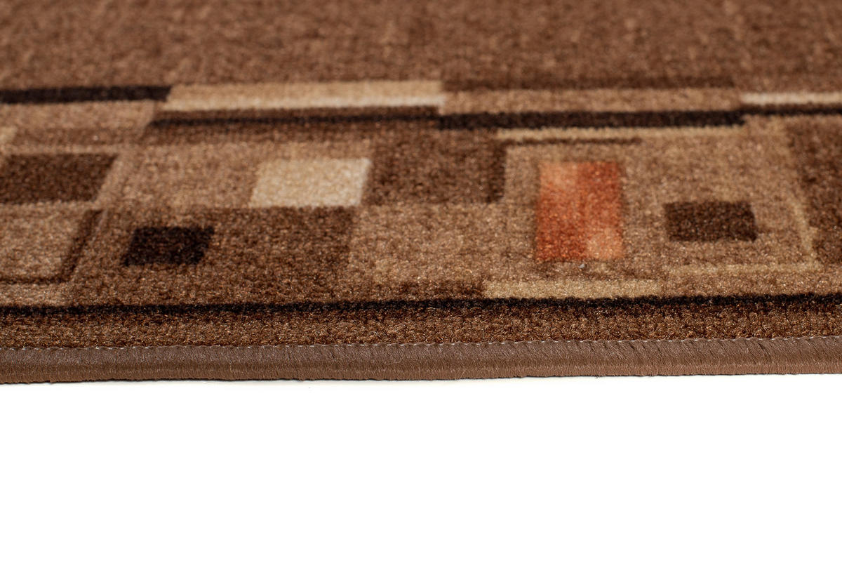 TEPPICHLÄUFER Anti-Rutsch Braun rutschfest Gummiunterlage 67/100 cm - Braun, Textil (67/100cm) - Tapiso