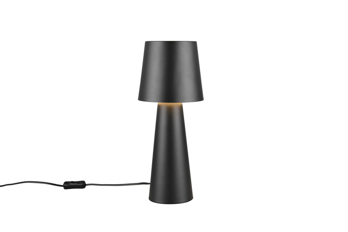 TISCHLAMPE NUBIAN - Schwarz - 16/16/40 cm - Schwarz, Metall (16/16/40cm) - Trio Leuchten