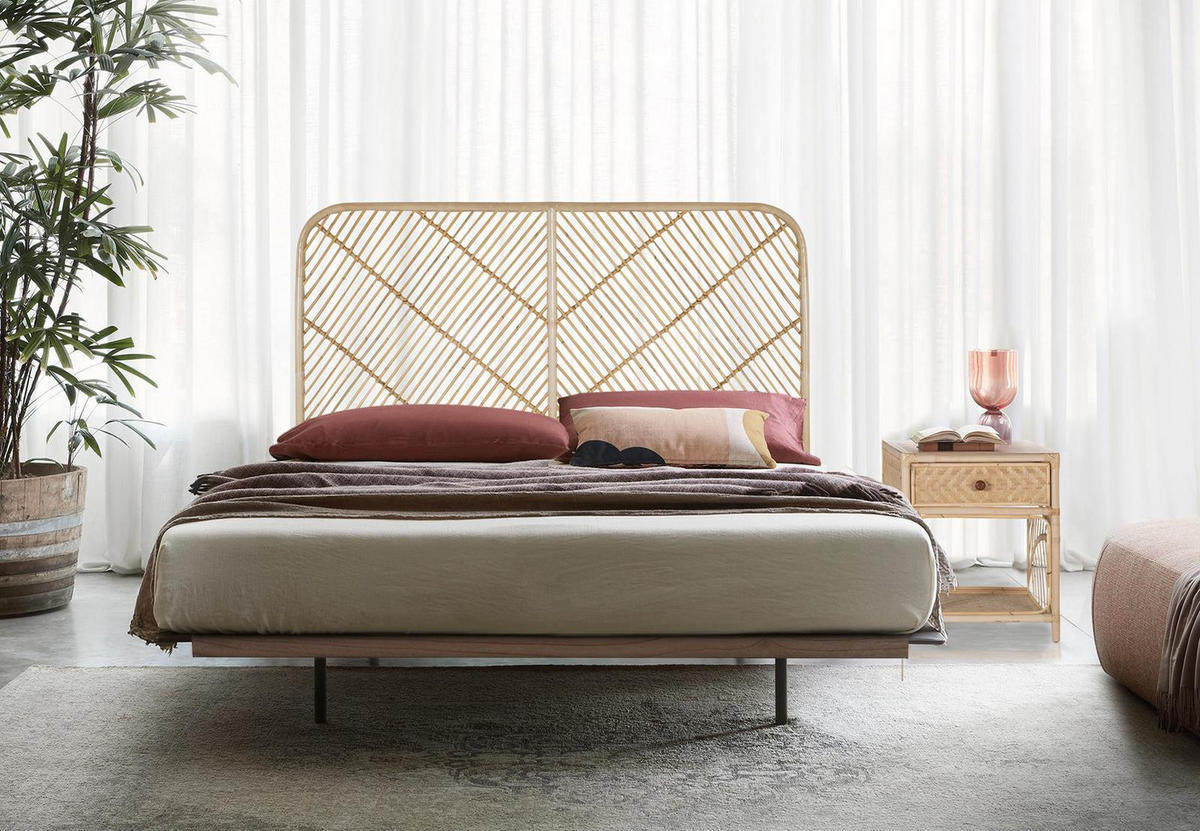 KOPFTEIL aus Rattan 165 cm - Braun, Holz (165/120/3.5cm) - Giner y Colomer