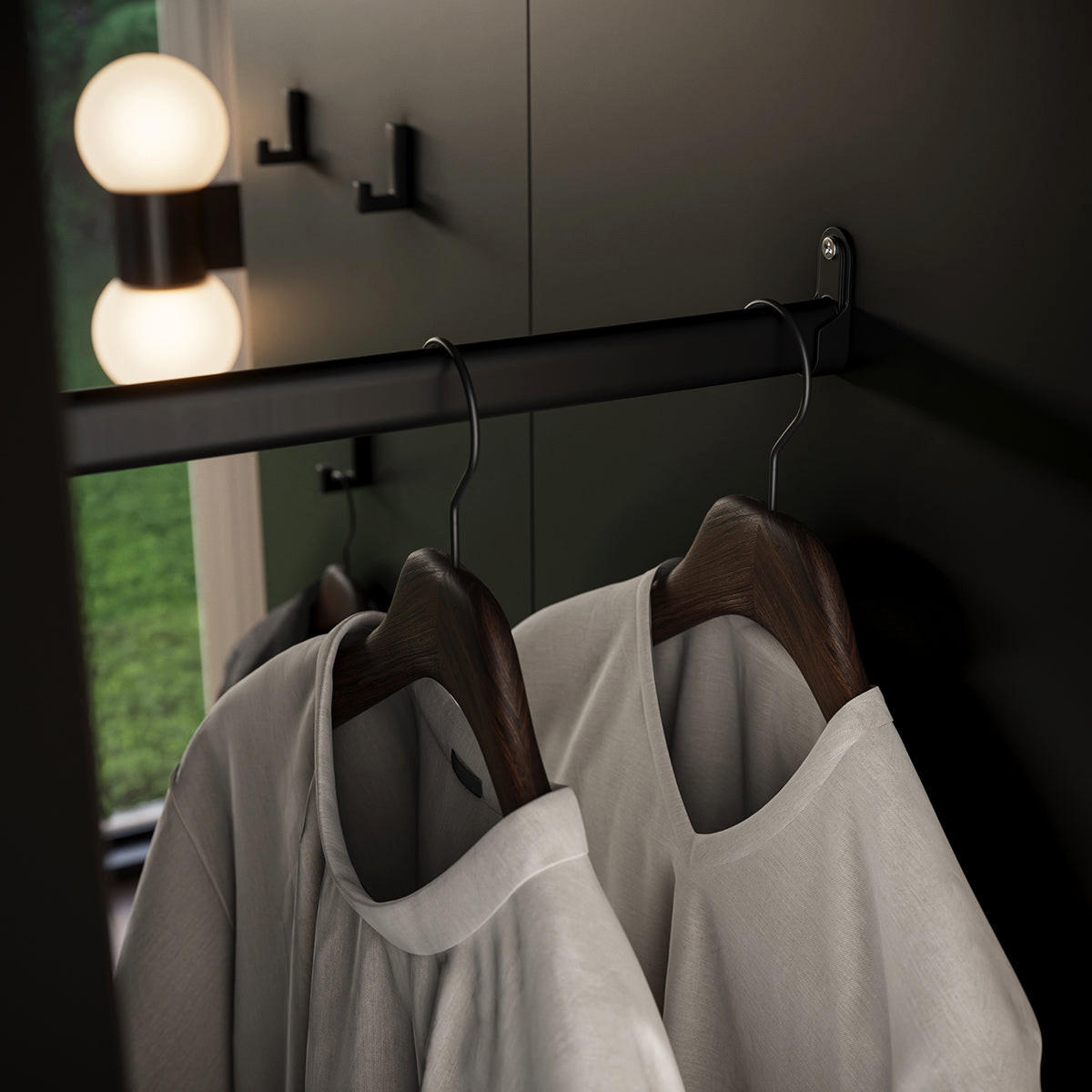 VITRINE Ondine Schwarz - Schwarz, Holzwerkstoff (100/180/35cm) - Petits-meubles