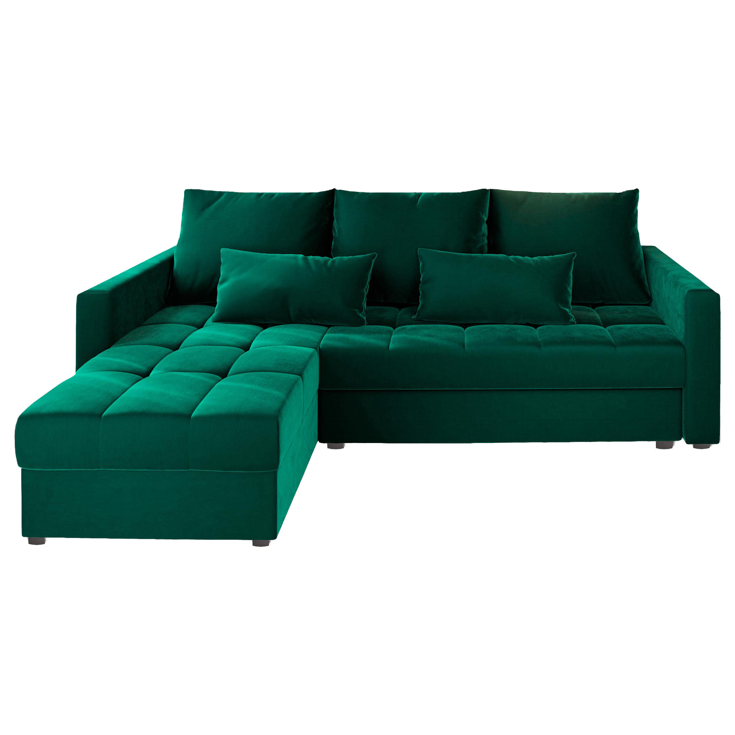 Masseno Ecksofa Grün 220x140 cm