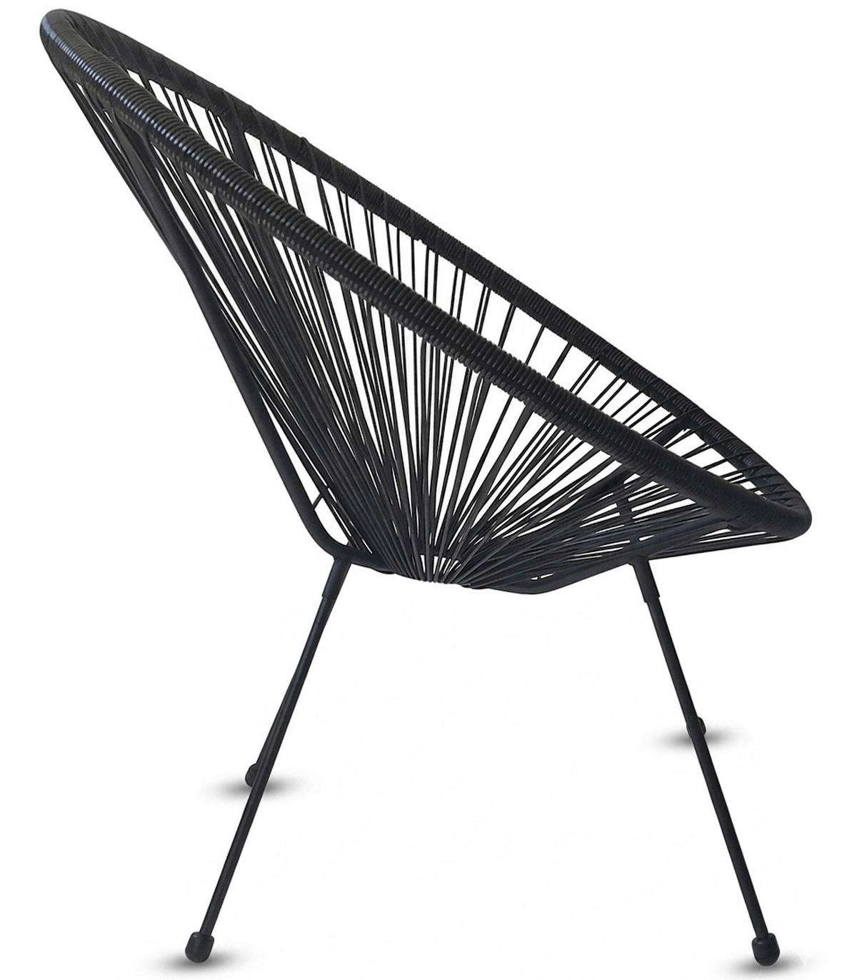 GARTENSTUHL-SET 2 Stück - Schwarz, Metall (75/84/71cm) - A2A Home