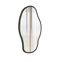 SPIEGEL Haki 85x45cm - Schwarz, Holzwerkstoff (45/85/3.5cm) - moebel17