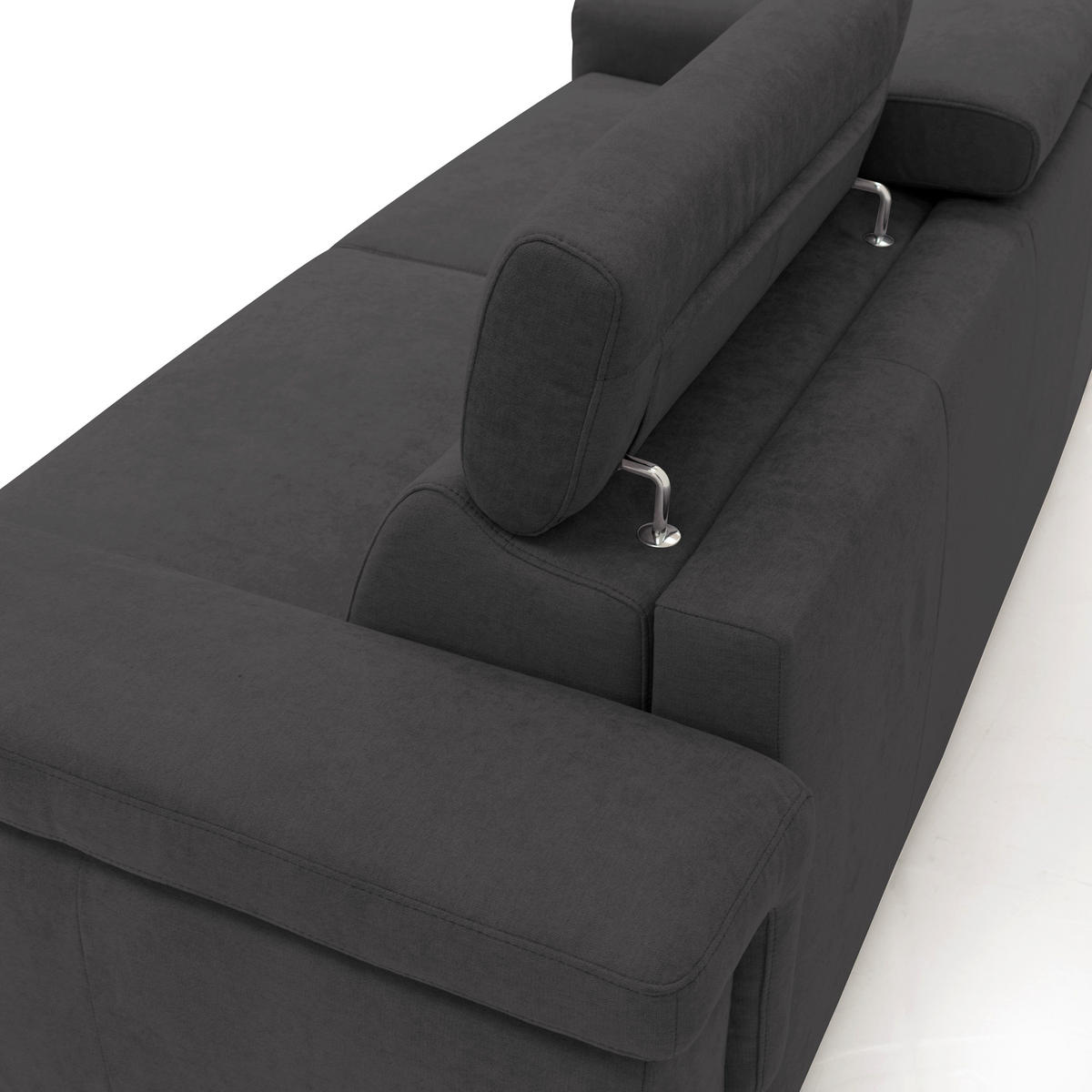 SCHLAFSOFA Giunone - Schwarz, Textil (220/100/95cm) - Divani.store