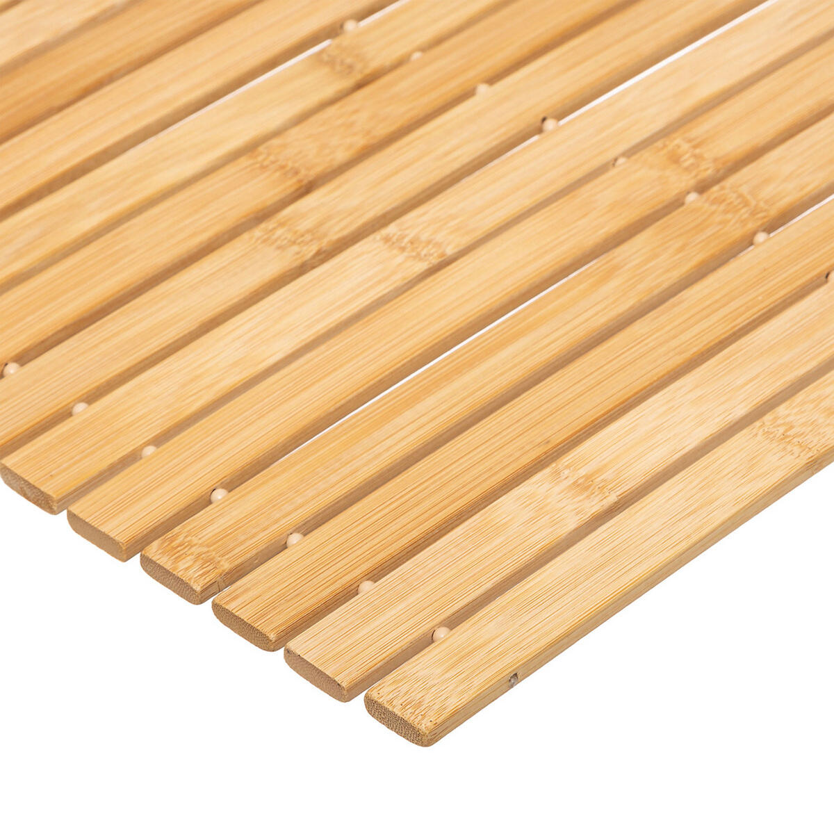 BADEMATTE, zum Aufrollen, Bambus, Braun, 40 x 60 cm - Braun, Holz (8/8cm) - 5five Simply Smart