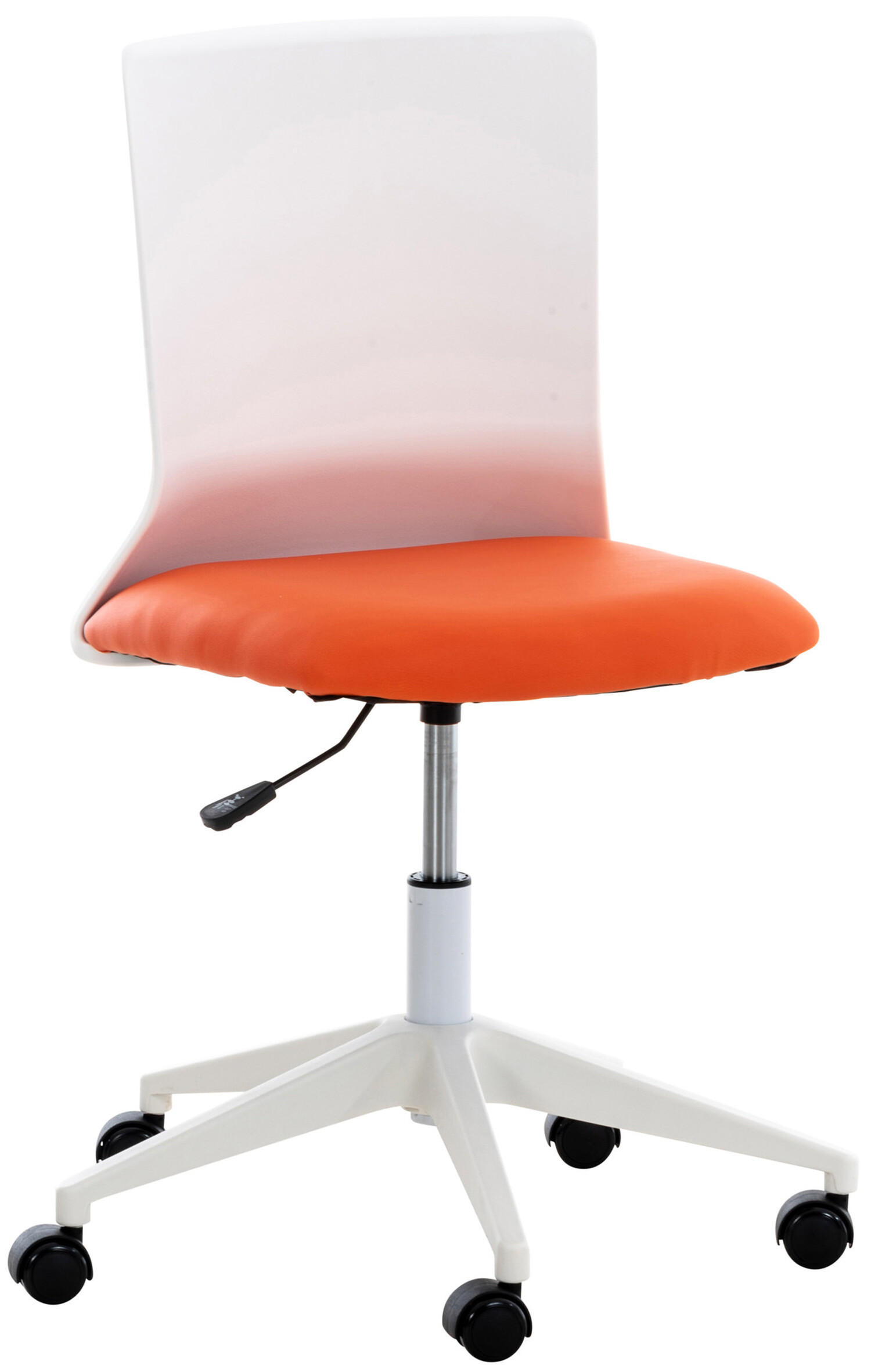 BÜROSTUHL Apollo, Kunstleder Orange - Orange, Kunststoff/Textil (61/100/61cm) - TPFLiving