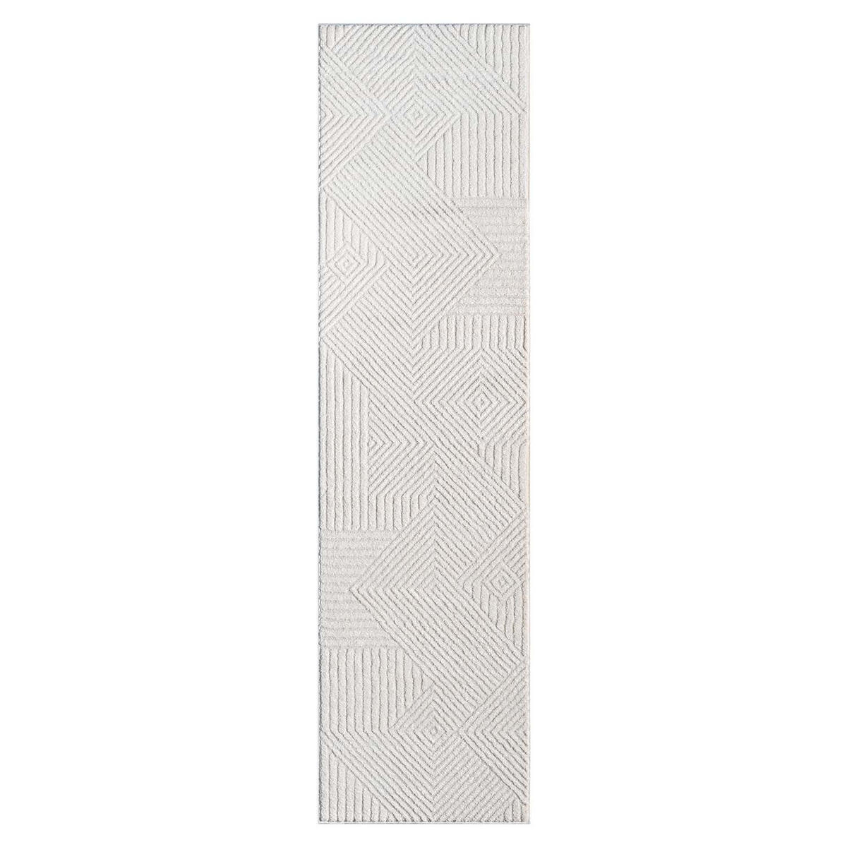 KURZFLOR-TEPPICH Lounge 0632 Creme 80x300 cm - Creme, Textil (80/300cm) - carpet city