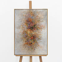 GEMÄLDE Palette des Lichts Schattenfugenrahmen Gold 70x50 cm - Goldfarben, Holz (70/50cm) - YS-art gallery