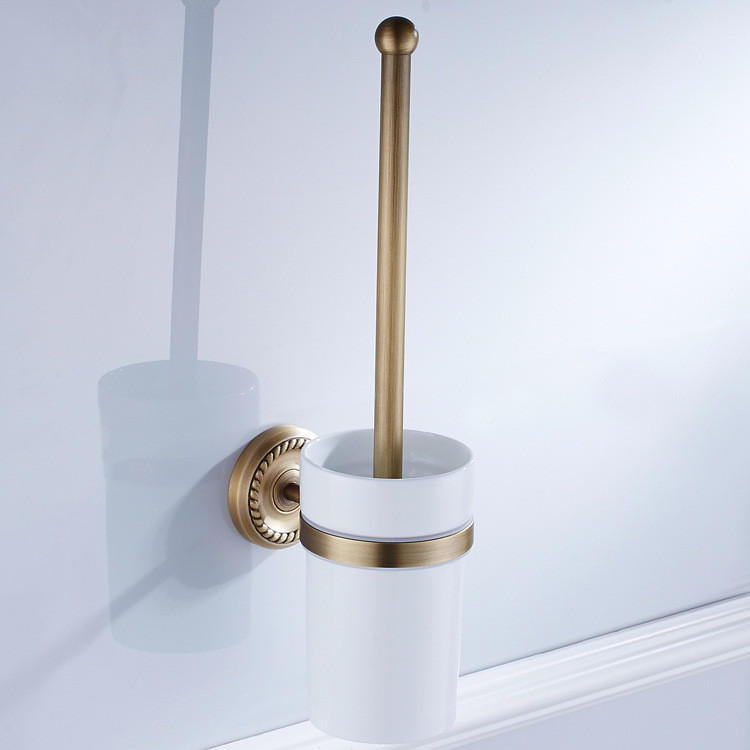 XXXLutz Toilettenbürstenhalter Gold 14x37x9 cm