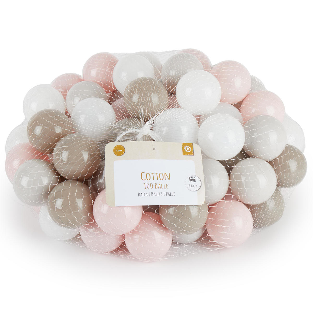 BÄLLE für Bälldebad 100 Stück Cotton - Multicolor, Kunststoff (35/20cm) - Bieco Spielwaren