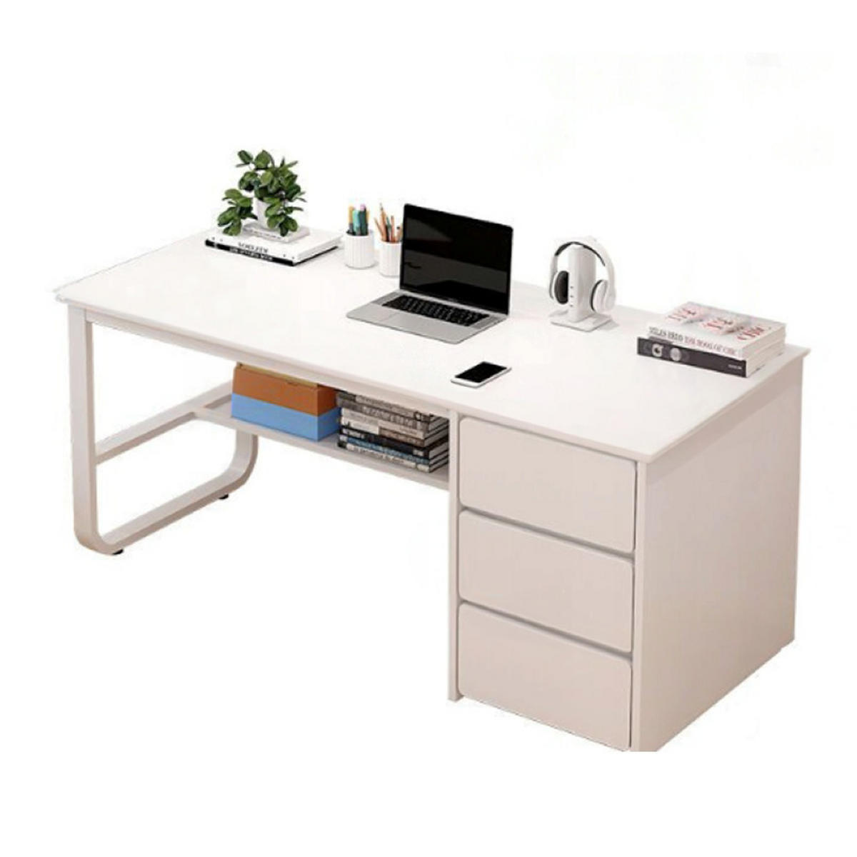 COMPUTERTISCH, weiß 100/50/73 cm - Weiß, Holzwerkstoff (50/100/73cm)