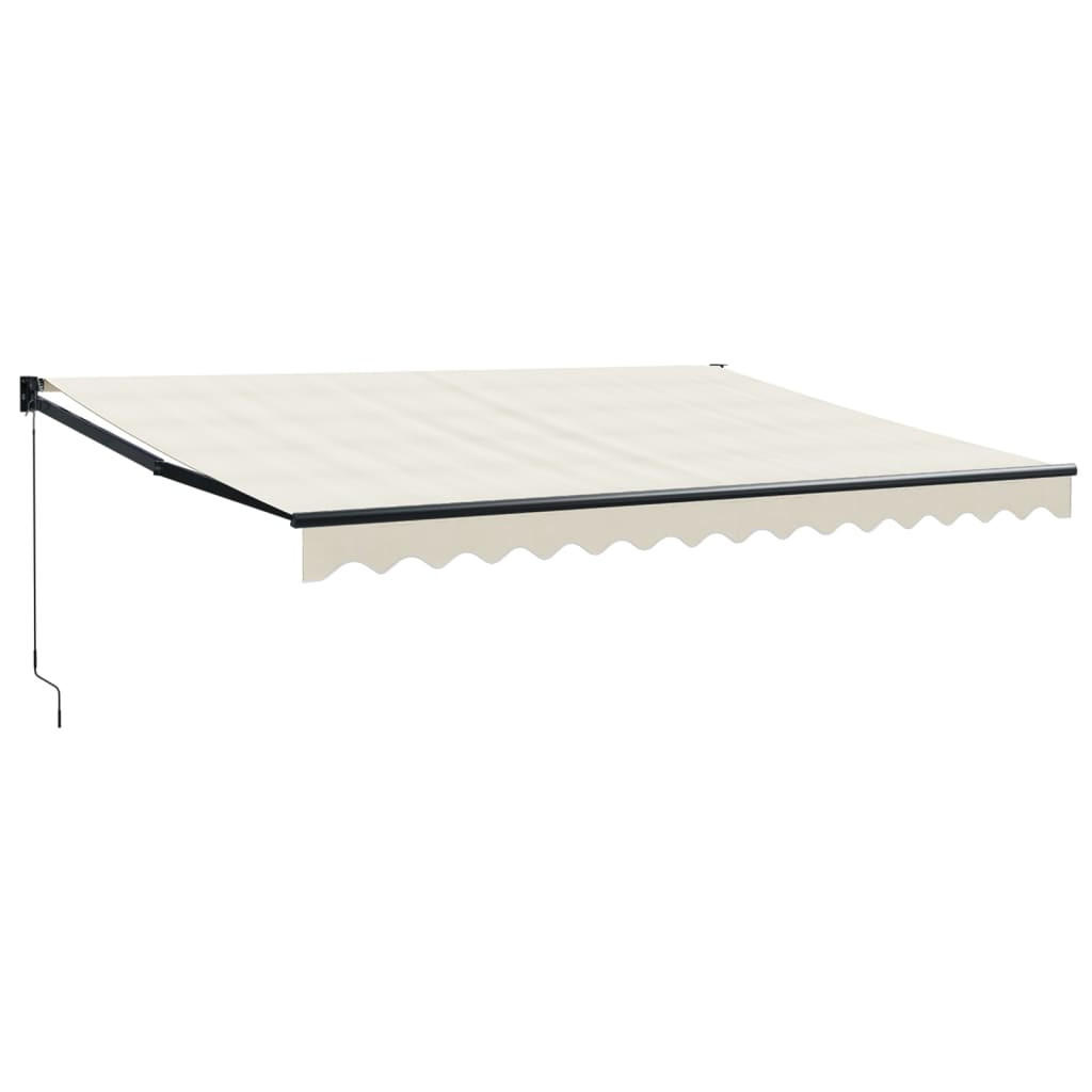 MARKISE Einziehbar Creme 4x3 m Stoff und Aluminium - Creme, Textil (400/1/300cm) - furnicato