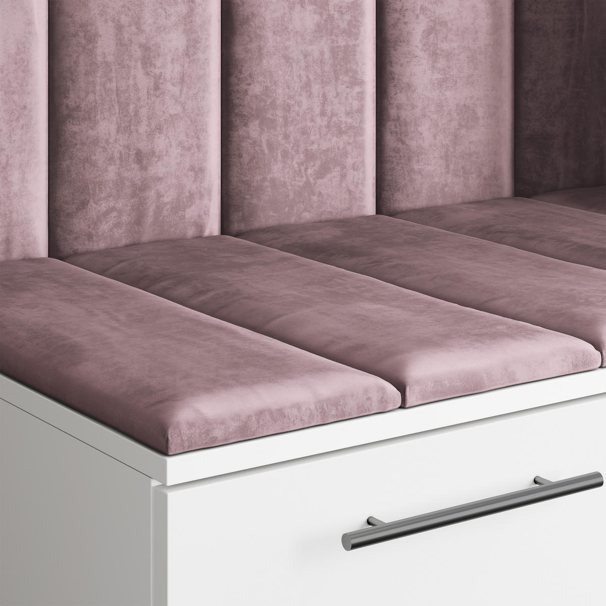 GARDEROBENSCHRANK REMA 120/240/60 cm Modern Garderobe-Set Eiche Lefkas - Eichefarben/Lila, Holzwerkstoff (120/240/60cm) - MASSENO