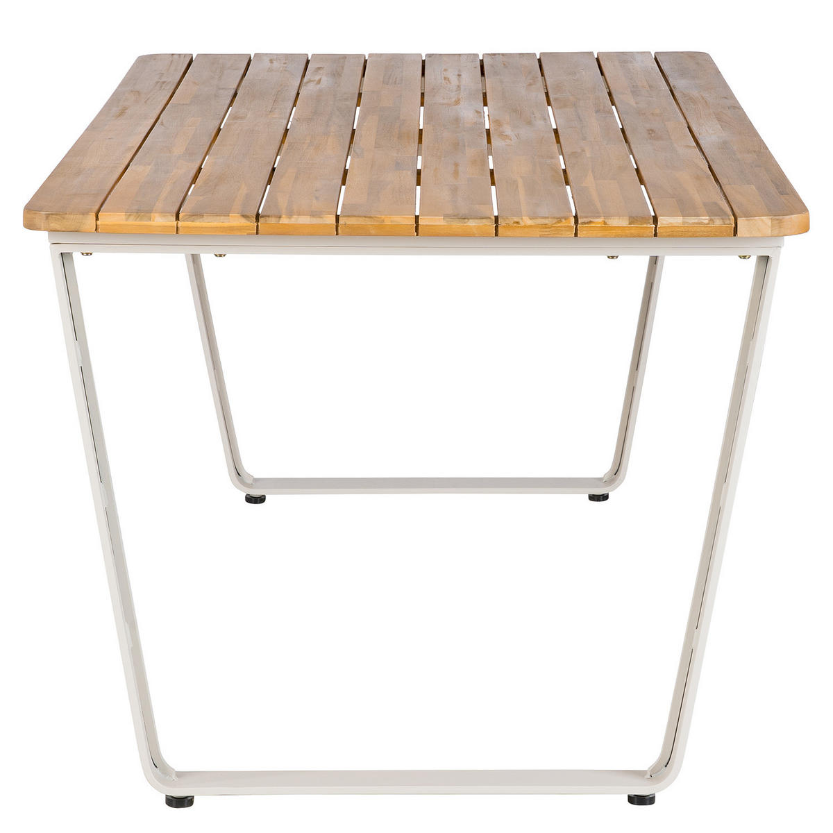 GARTENSITZGRUPPE - Akazie massiv / Aluminium - Braun / Beige - 3-teilig - Akaziefarben, Holz/Metall - home24