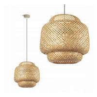 PENDELLEUCHTE BOHO - Beige, Holz/Metall (40/40/175cm) - kiki design