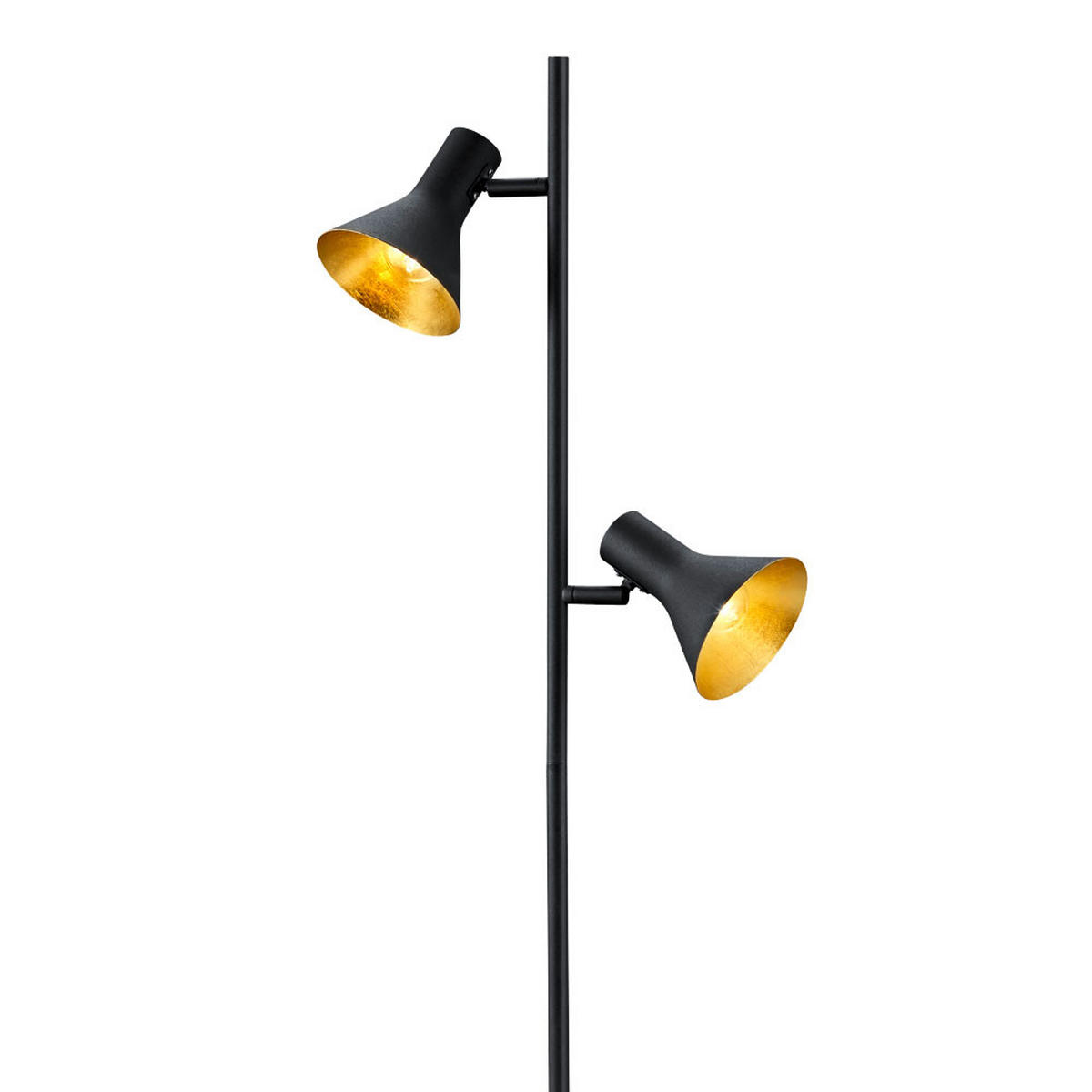 LED STEHLEUCHTE Nina Schwarz - Schwarz, Metall (23/33.5/144cm)
