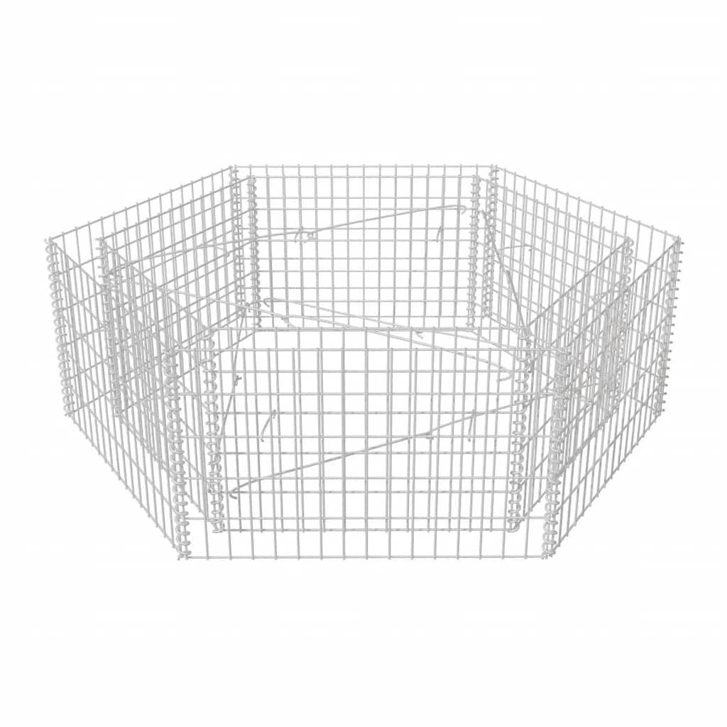 Deluke Hochbeet Silber 140x50x160 cm