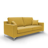 LINEARSOFA Michael - Gelb, Textil (186/95/91cm) - Divani.store
