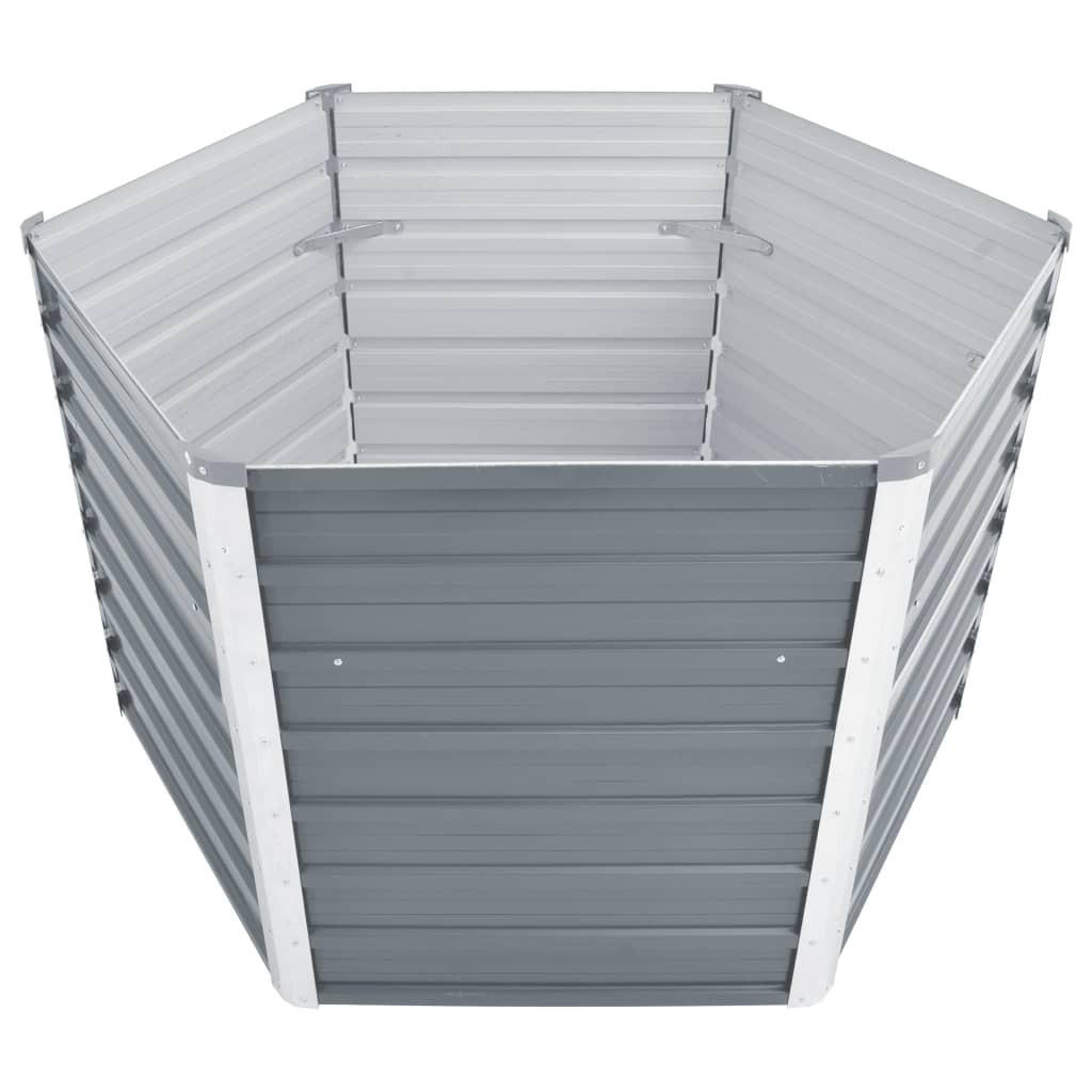 Thumbnail - Deluke Hochbeet, Grau, Metall, 129x77x129 cm, Gartenzubehör, Hochbeete